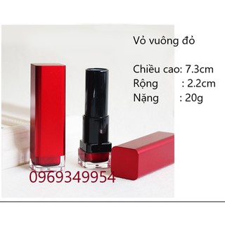 Vỏ son đỏ  (hỗ trợ in logo từ 50 v)