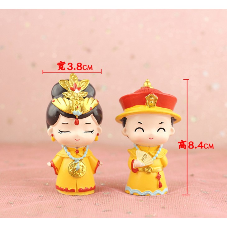 Trang trí nội thất oto bộ đôi Hoàng Đế Vương Hậu Decor trang trí phòng khách, bàn làm việc