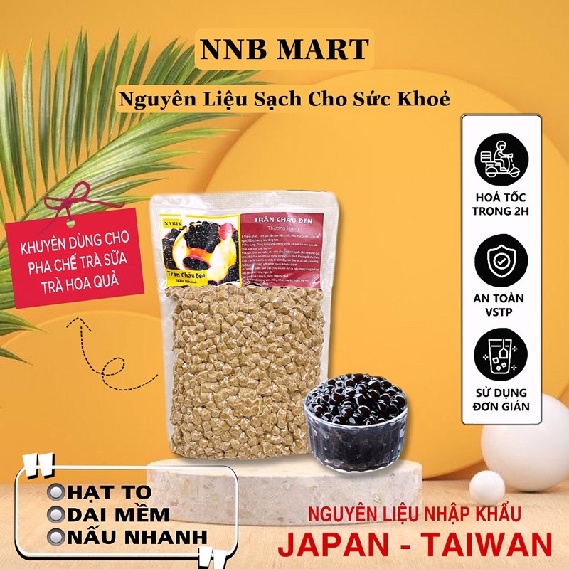Trân Châu Đen THƯỢNG HẠNG. Hạt to, dai mềm, thơm ngon/ Nguyên liệu pha chế trà sữa, trà hoa quả.