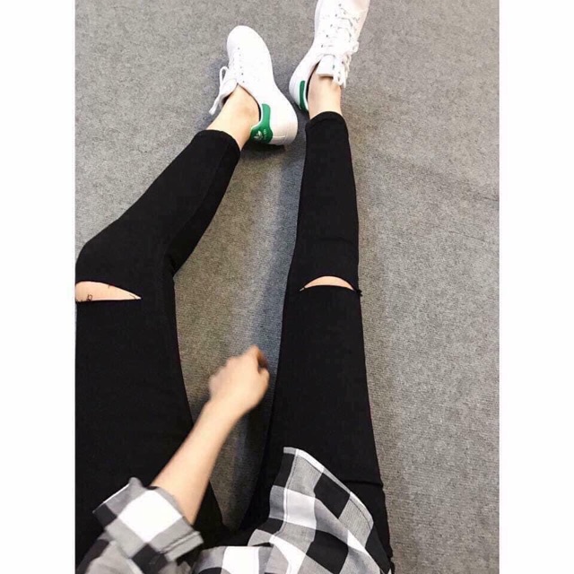 QUẦN JEANS RÁCH GỐI HÓT HÍT  mã 501