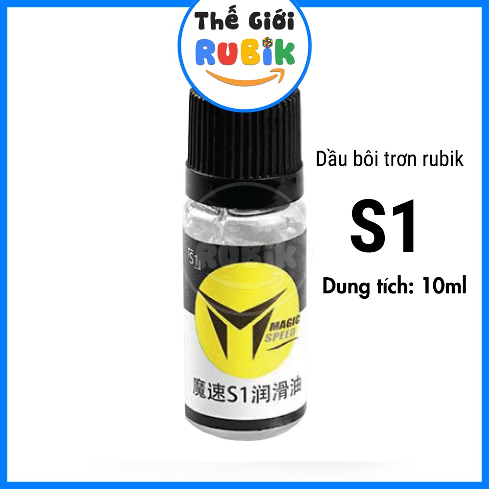 S1 Lube 10ml - Silicon Dầu bôi trơn Rubik dùng cho GAN 13 12 Maglev, Tornado V3 V2 M, WRM 2022 | Thế Giới Rubik
