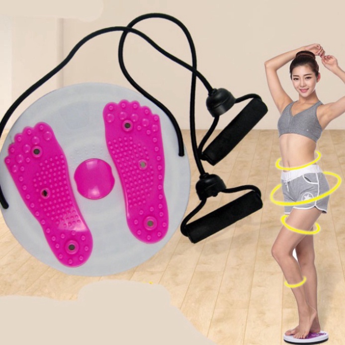 ⚡ Đĩa xoay eo tập thể dục 360 độ bàn xoay tập cơ bụng cho eo thon tại nhà và phòng gym có hạt massage bàn chân cực tốt /