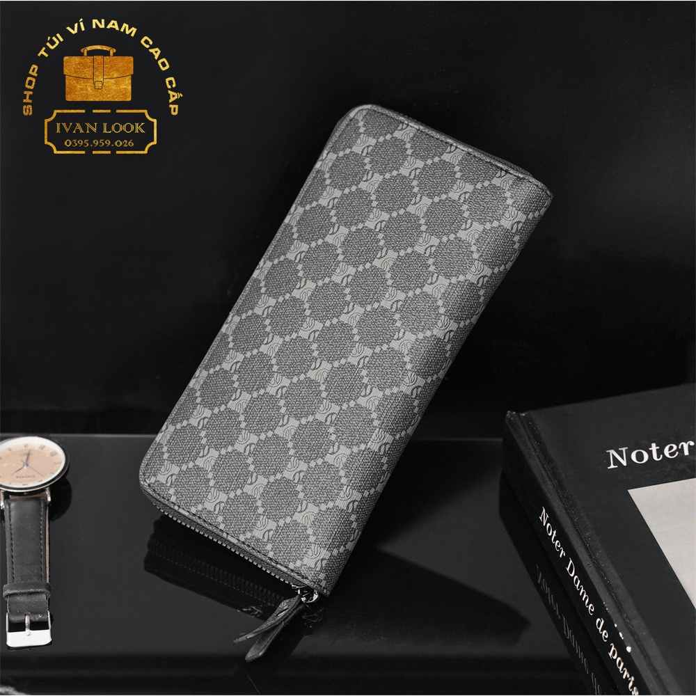 Ví Nam Cầm Tay Cao Cấp Thời Trang - Bóp Nam Dáng Dài Chất Liệu Da PU Kiểu Dáng Thời Thượng