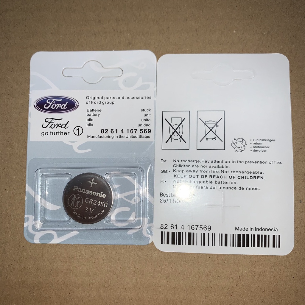 Pin Chìa Khóa Ô Tô Dòng Xe Ford CR2450, CR2025, CR2032