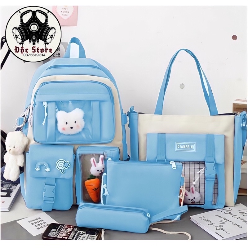 Balo cặp sách 4 món xinh xinh