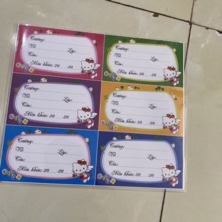 Nhãn vở giấy nhãn dành cho học sinh (ngẫu nhiên)