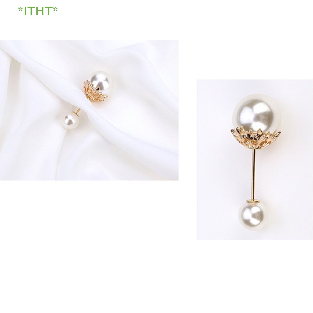 Ghim Cài Áo Đính Ngọc Trai Nhân Tạo Thời Trang Mới