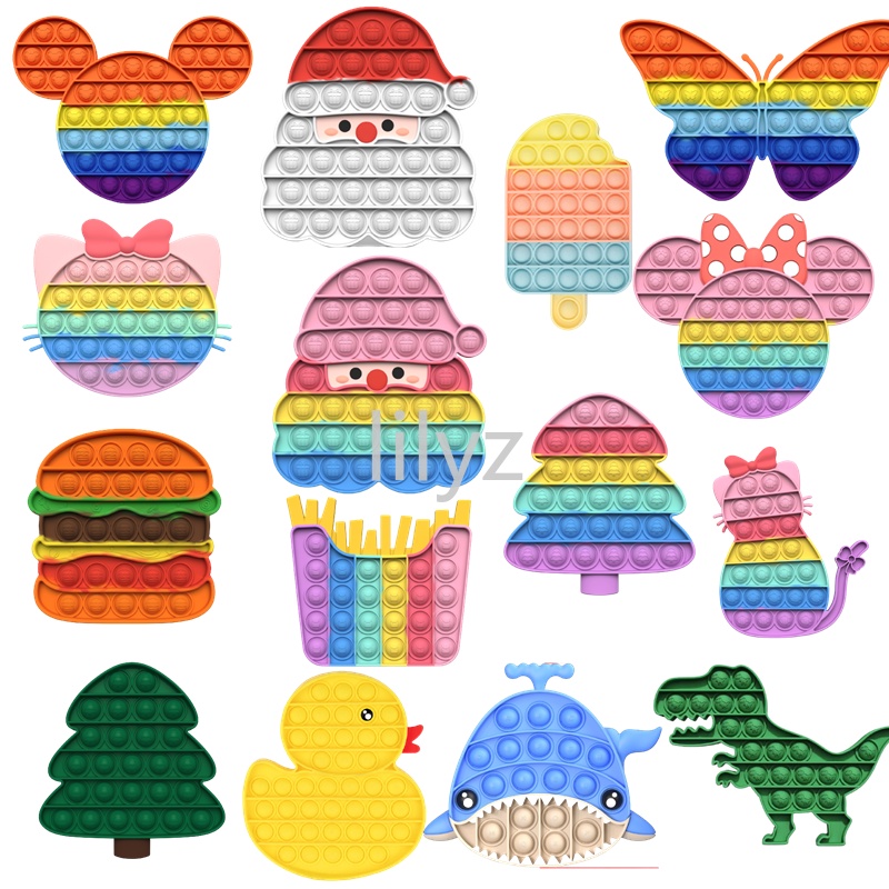 Đồ chơi bóng bóp nhiều màu và phong cách khác nhau giúp giải tỏa căng thẳng