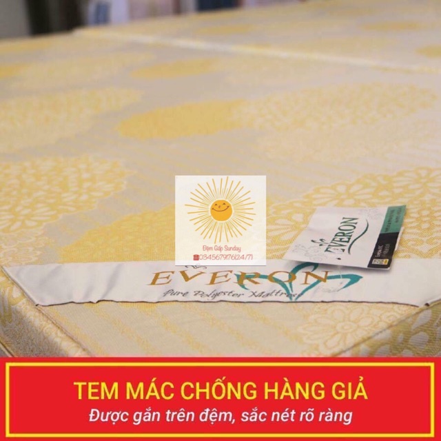 Đệm bông ép EVER0N cao cấp hàng chuẩn 100%