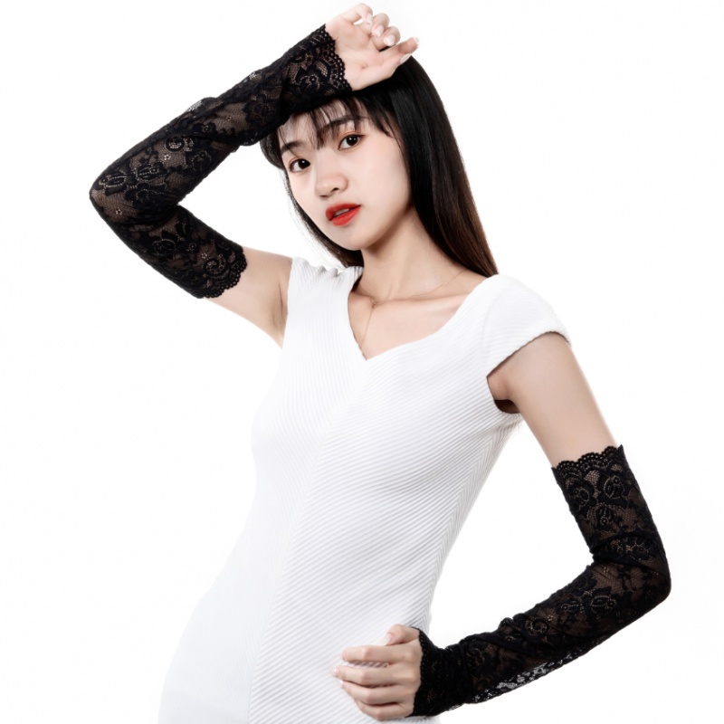 1 Cặp Găng Tay Lưới Ren Co Giãn Chống Nắng Chống Tia UV Thời Trang Mùa Hè Cao Cấp Cho Nữ