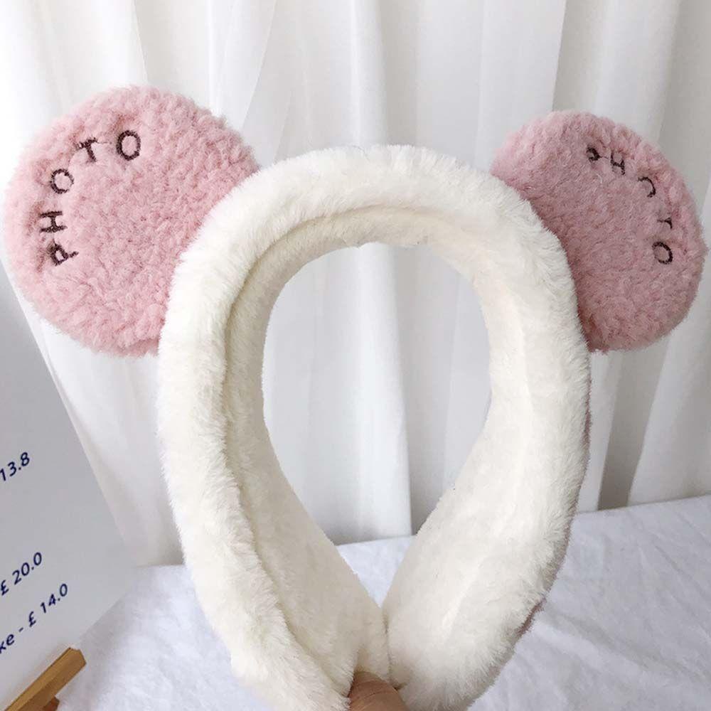 Anemone Đệm Tai Nghe Mềm Mại Họa Tiết Hoạt Hình Dễ Thương Bảo Vệ Lạnh Cho Nữ