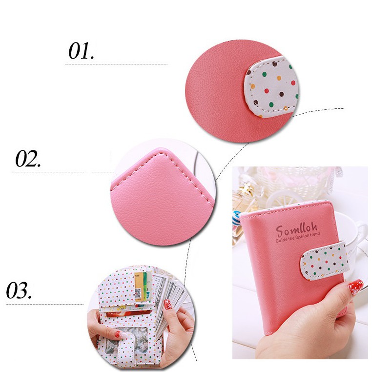 (HOT TREND) Ví Nữ Ngắn Cầm Tay V3 Nhỏ Gọn Xinh Xắn Kiểu Dáng Đẹp Da PU Cao Cấp Thời Trang Hàn Quốc | BigBuy360 - bigbuy360.vn