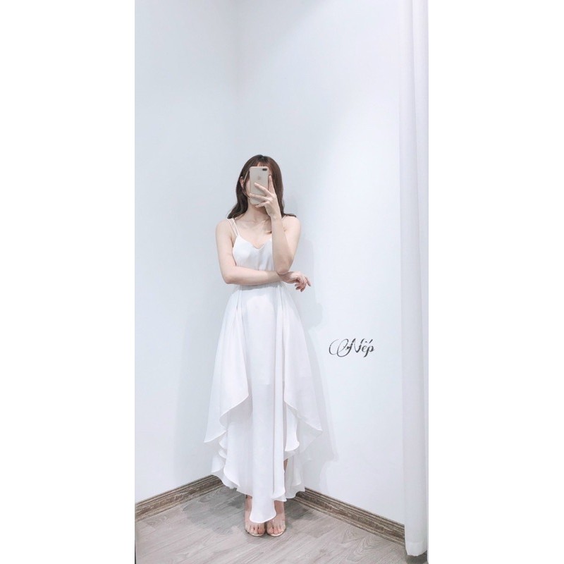 Váy dây maxi loại 1- hở lưng - xẻ vạt  [HOT NHẤT] chất siêu xịn
