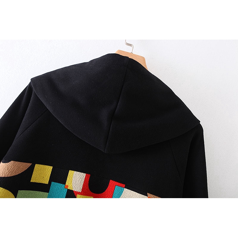 Plus Size Women's Letter Cartoon Printed Hoodies Hooded Long Sleeve Spring Autumn Sweatshirts Oversized Outerwear | BigBuy360 - bigbuy360.vn