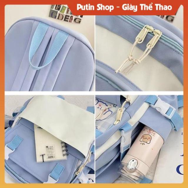 Balo nam nữ đi học đẹp giá rẻ thời trang dễ thương, Cặp sách nữ đi chơi hàn quốc các màu trắng đựng đồ xịn sò