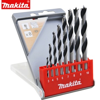 Bộ mũi khoan gỗ 8 cái/bộ 3-10mm makita d-57227