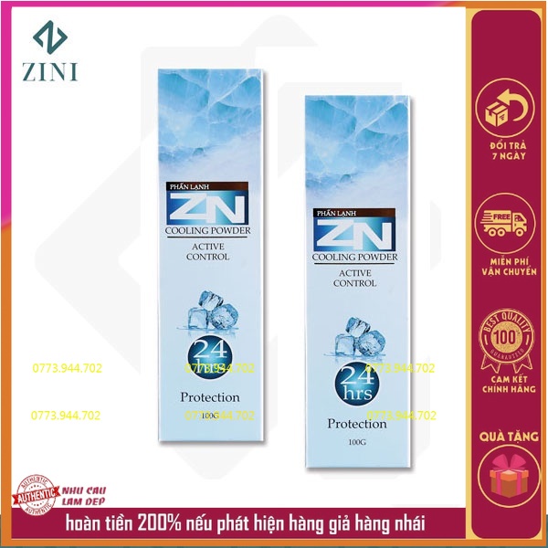 Giá Sỉ 2 Chai Phấn Lạnh Khử Mùi (Chai lớn 100gram)
