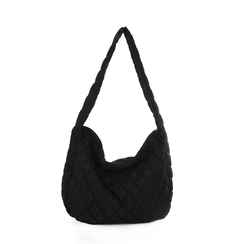 Túi Đeo Vai Bằng Cotton Nylon Đệm Bông Thời Trang Mùa Đông Cho Nữ