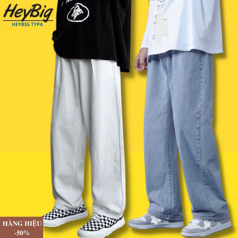 Quần jean nam, nữ form rộng, xanh nhạt, đậm phù hợp với mọi lưa tuổi.Chất vải cotton mềm mại top hottrend jean 2022