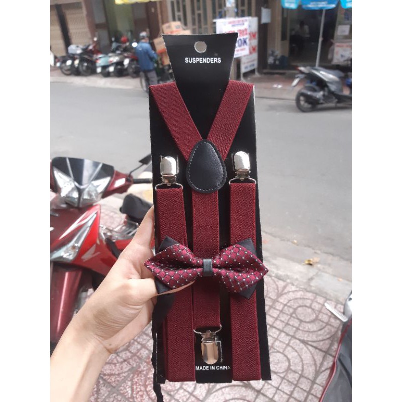 Combo dây đai chữ Y kèm Nơ Nhọn, Dây đai kèm nơ