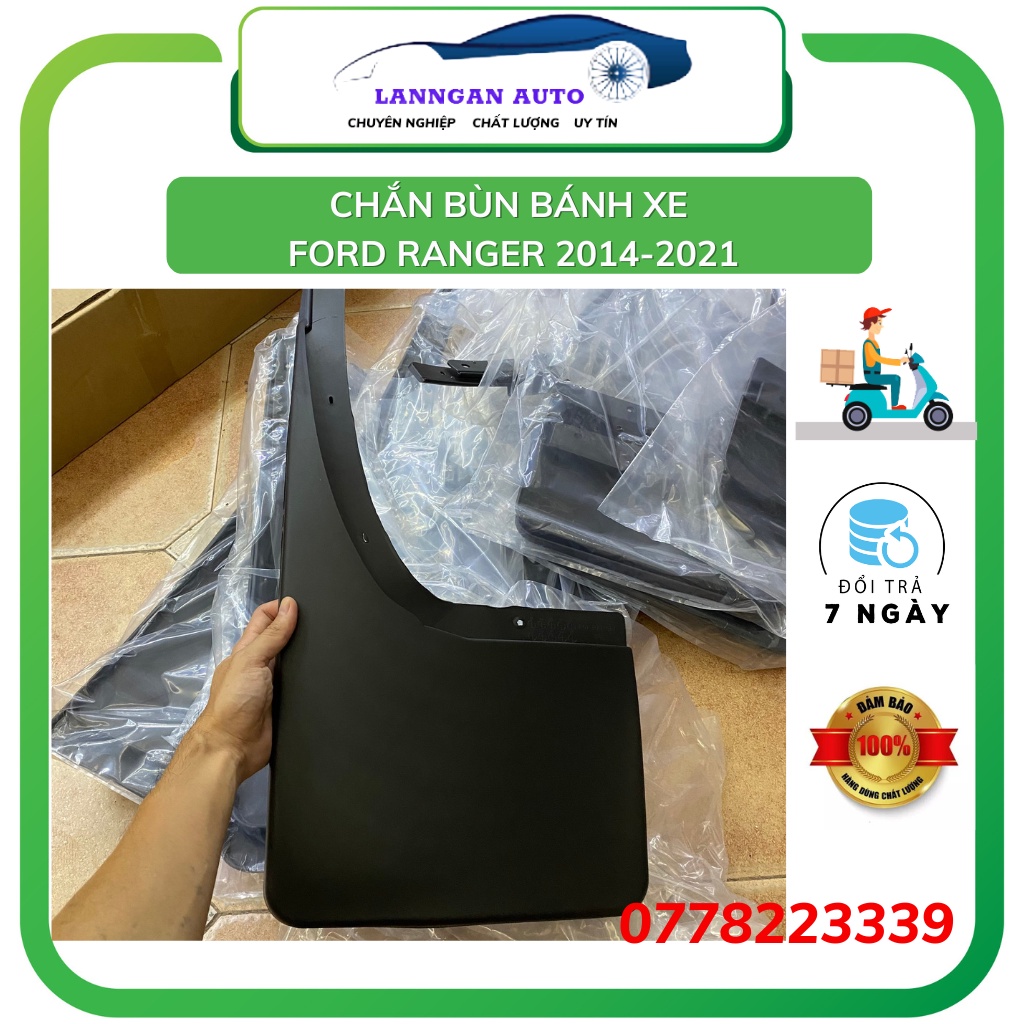 Chắn bùn bánh xe FORD RANGER 2014 - 2021, NHỰA DẺO bên bỉ