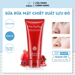 Sữa rửa mặt dưỡng ẩm sáng da ONE SPRING chiết xuất lựu đỏ 100g