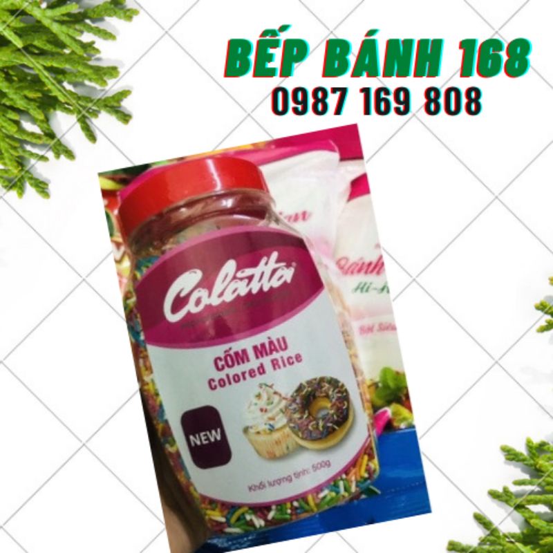 Cốm màu Colatta 100g / socola màu / Cốm nâu