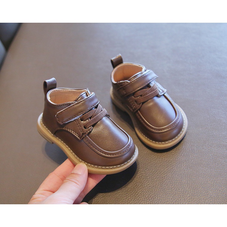 Giày da AMILA đế mềm phong cách Anh Quốc cho bé