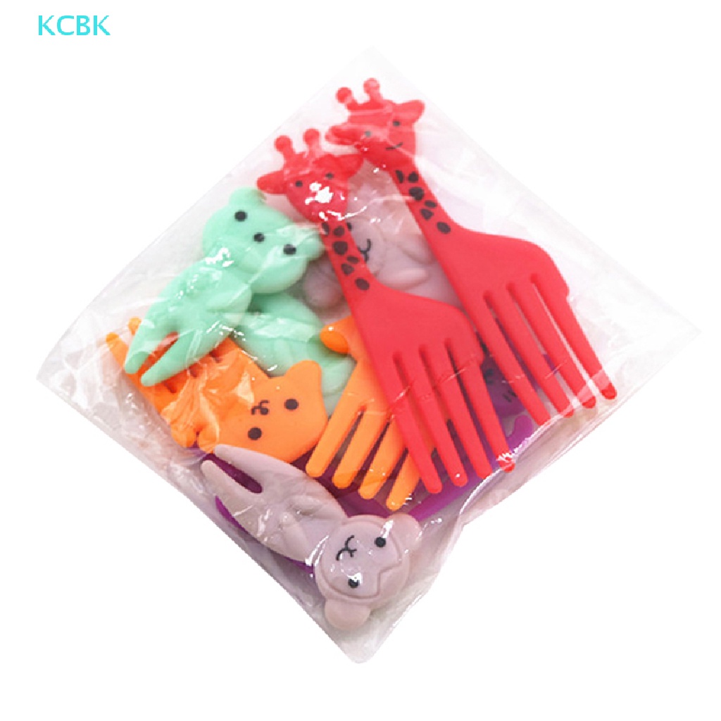 Nĩa Ăn Trái Cây / Tráng Miệng Hình Động Vật Hoạt Hình Mini Dễ Thương Có Thể Tái Sử Dụng Cho Trẻ Em