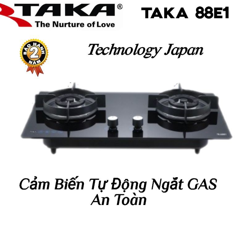 [Mã 267ELSALE hoàn 7% đơn 300K] Bếp Gas Âm Tự Động Ngắt GAS Quality Japan TAKA 88E1