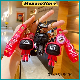 Móc khóa con mực,móc khóa nhân vật squid game siêu cute chất liệu silicon mềm -hot trend 2021- mnc