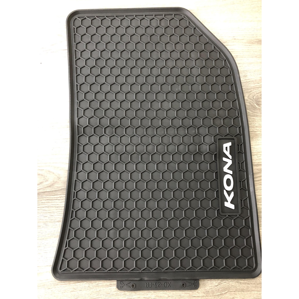 Thảm lót sàn, cao su đúc cao cấp cho xe Huyndai Kona - 2017