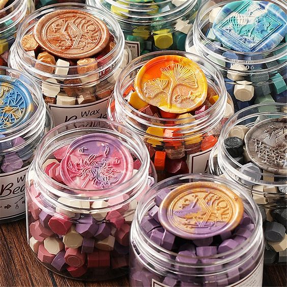 Sáp đóng dấu niêm phong bì thư, bưu thiếp, thiệp cưới túi 20 viên - ZEZZY