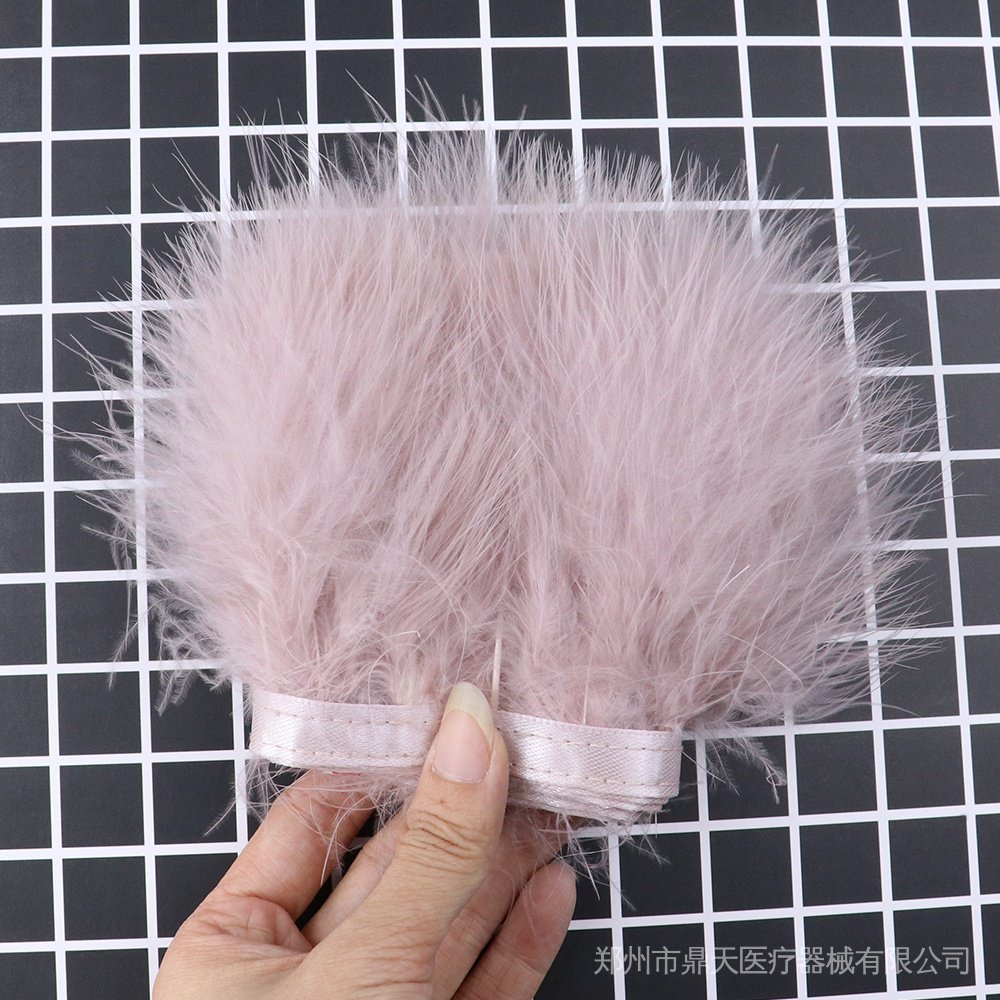 1 yard trang trí lông vũ / lông mịn tĩnh mạch / quần áo đầy đủ fluffy vải tự làm