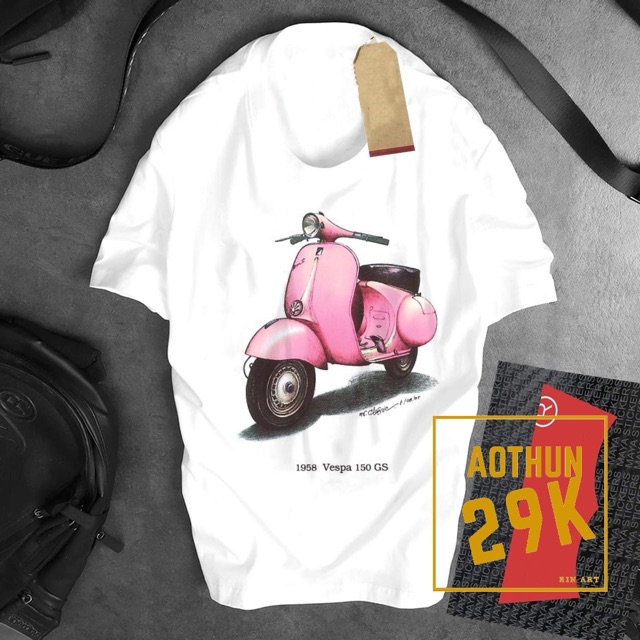 ALBUM VESPA1 - BỘ SƯU TẬP ÁO THUN XE CỔ VESPA HUYỀN THOẠI CỰC ĐẸP 2020