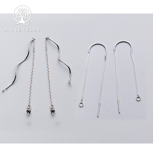 Charm bạc phụ kiện làm bông tai - NQ Jewelry