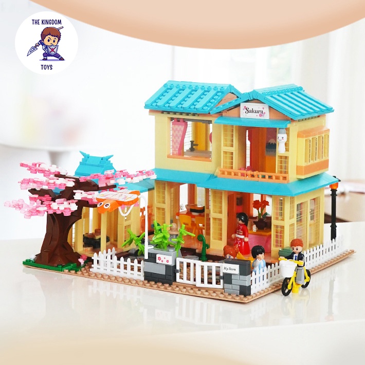 Đồ Chơi Lắp Ráp Friends Mô Hình Ngôi Nhà Hoa Anh Đào Mùa Xuân Đồ Chơi Bé Gái B1017