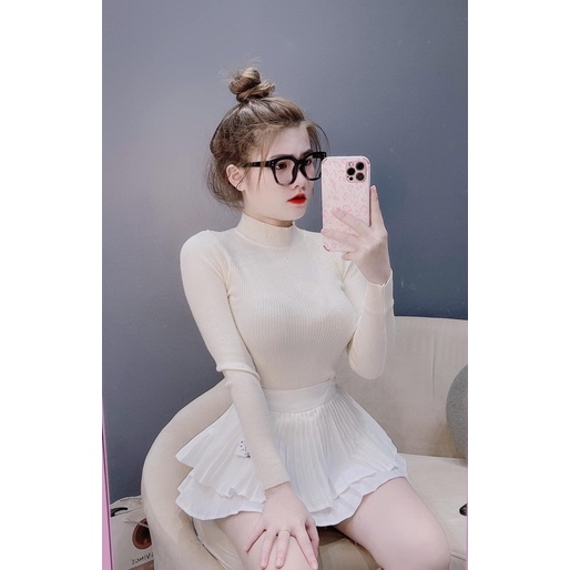 áo len tăm cổ 3p 2 màu | BigBuy360 - bigbuy360.vn