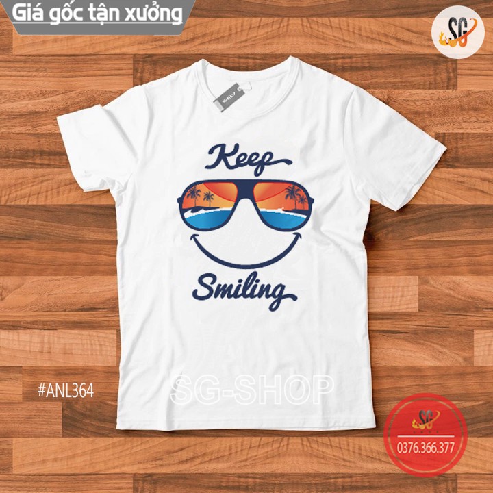 Áo Thun Keep Smiling - Thun Cotton ANL364