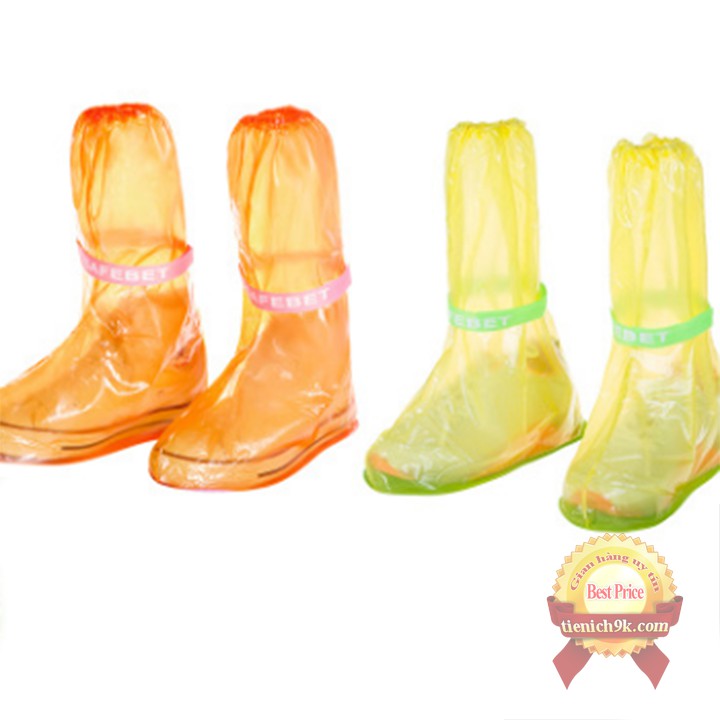 Ủng đi mưa cao cổ bọc giày bảo vệ dép sneaker thể thao chống bẩn lội nước có đế dày chống trơn trượt