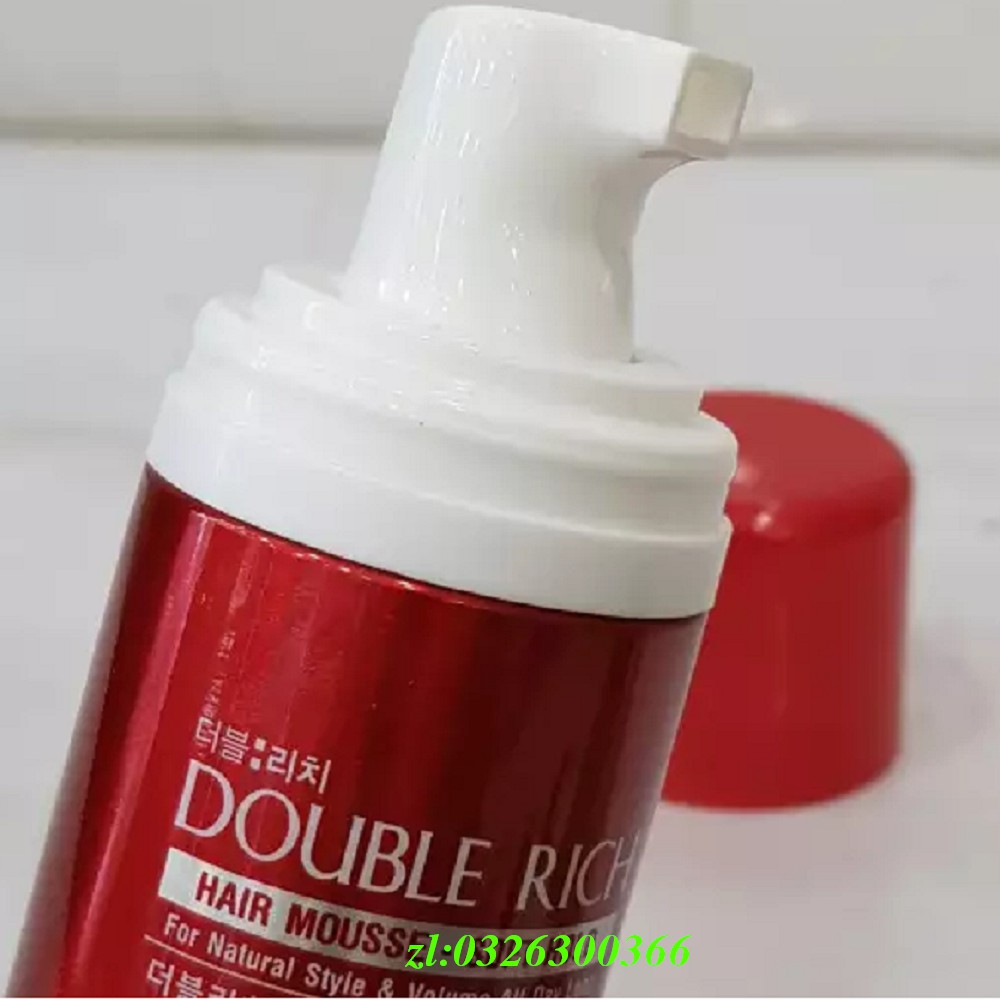 Mouse Tạo Kiểu Tóc 150Ml Double Rich Giữ Nếp Tóc Tự Nhiên, Nuôi Dưỡng Tóc Bồng Bềnh, Chính Hãng.