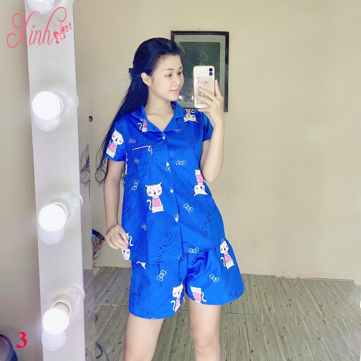 Bộ Đồ Mặc Ở Nhà Chất Kate Thái Cực Đẹp , Free Size Từ 40-65kg | BigBuy360 - bigbuy360.vn