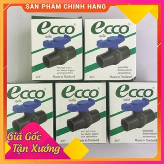 Bộ 5 van khoá nước Ecco phi 27 nhập khẩu từ Thái Lan