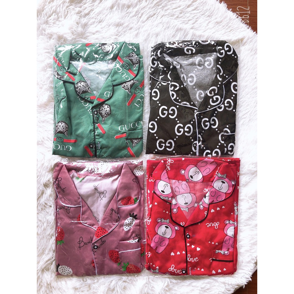 🌈Mẫu ngẫu nhiên🌈 Pizama Tay dài Quần Dài 42-57kg | BigBuy360 - bigbuy360.vn