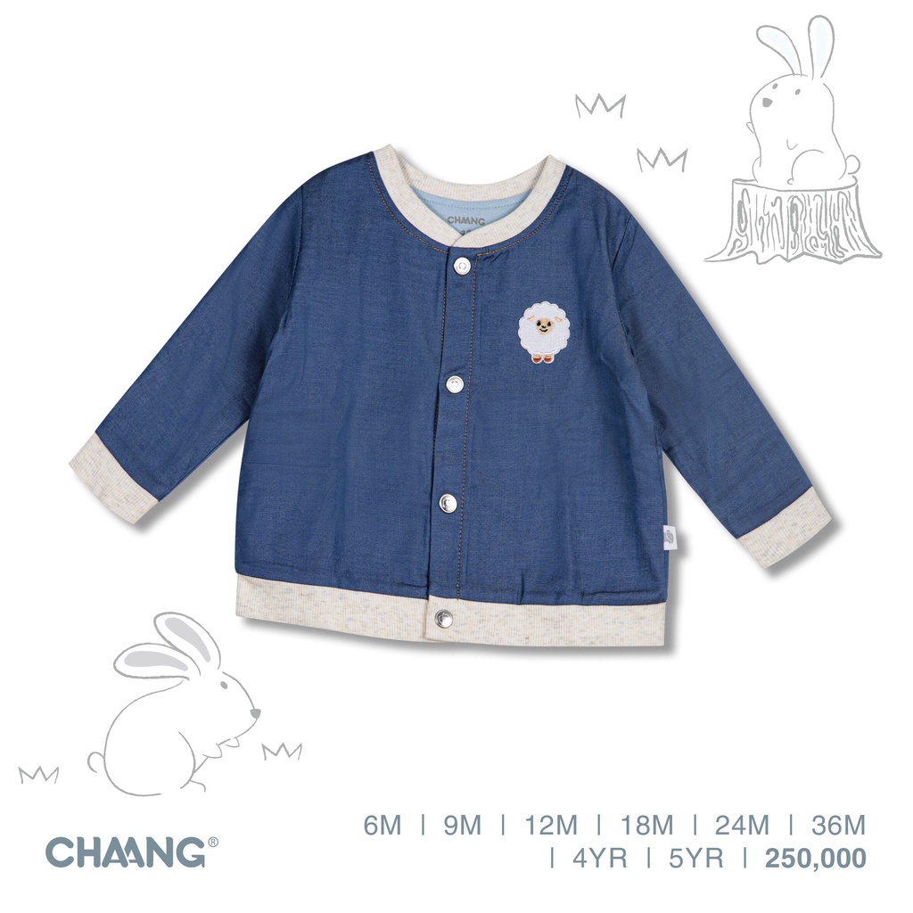 Chaang Áo khoác denim cho bé Snow