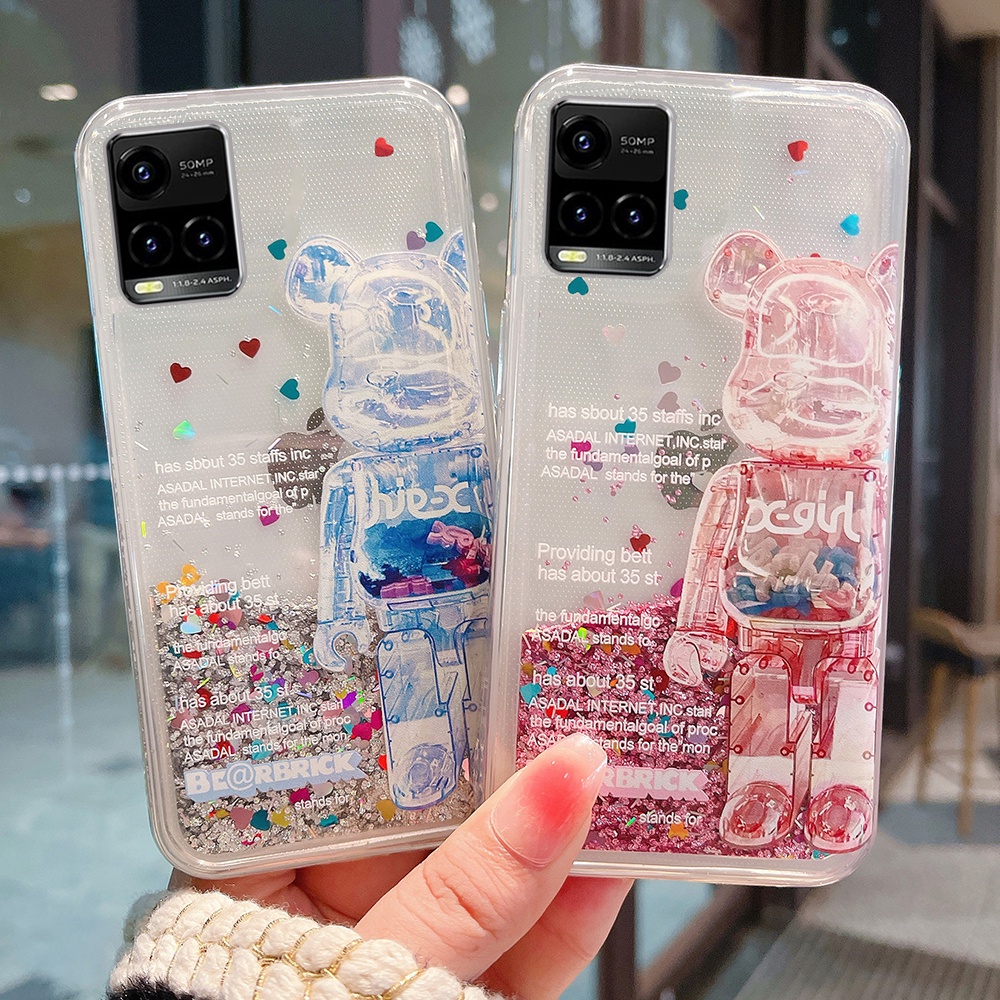 Ốp Điện Thoại Silicon Dẻo Hình Gấu Kaws Vivo Y21 Y21S Y21T Y33S Y33T Y20 Y20S Y12S Y15S Y15A Y17 Y12 Y15 Y19 Y91C Y1S V23E V23 Pro