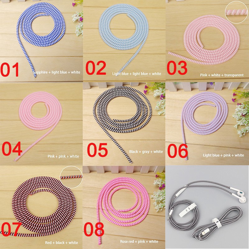 Dây Quấn Bảo Vệ Dây Cáp Sạc Cho Tai Nghe Bluetooth i11 i12 i18 i188 Iphone xiaome