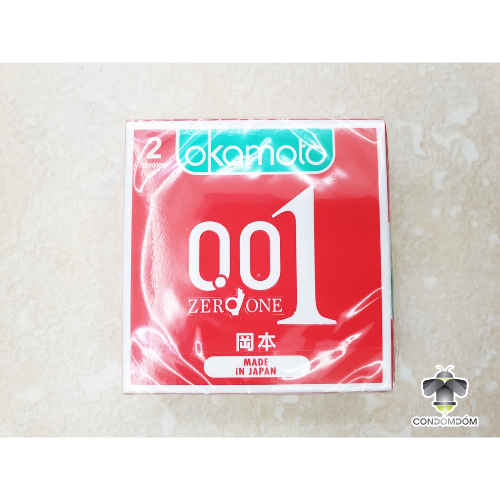 Hộp 2 bao cao su Okamoto 0.01 siêu mỏng nhất thế giới