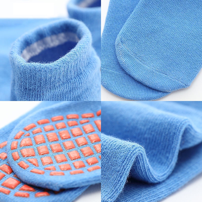 Vớ đi trong nhà có đệm bằng silicon chống trượt chống mài mòn dành cho trẻ em và người lớn