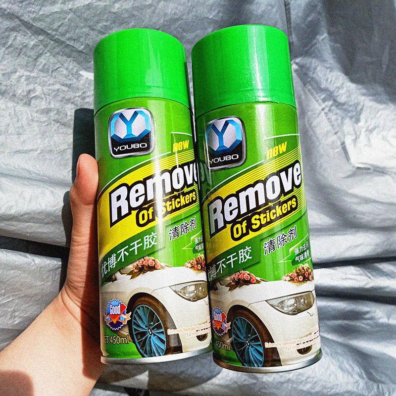 Chai Xịt Tẩy Keo💥FREE SHIP💥 Remove Of Stickers 450ml, tẩy vết băng dính, nhựa đường, tẩy đa năng đồ nội thất